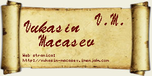 Vukašin Maćašev vizit kartica